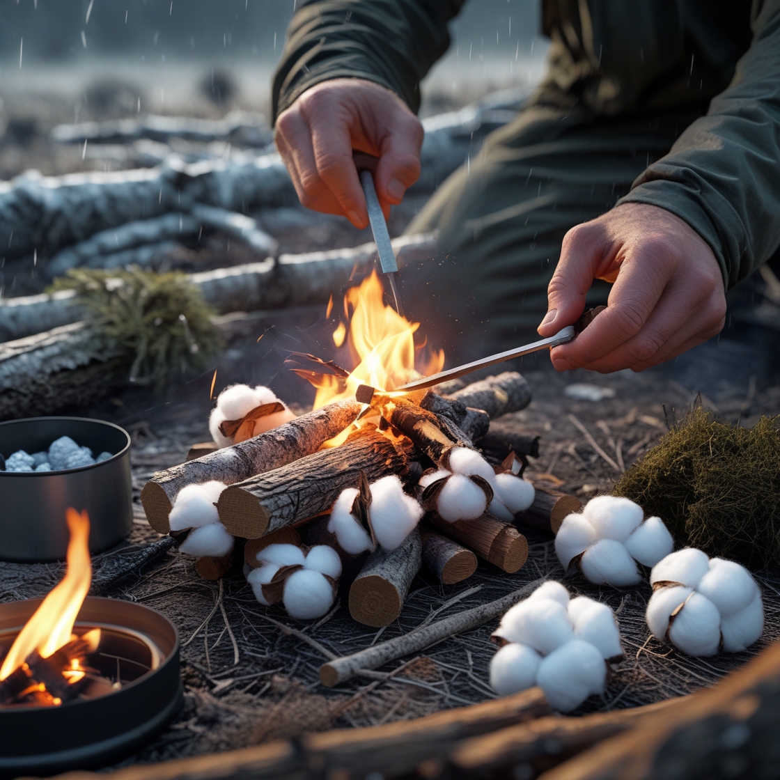 Emergency Firestarting Techniques